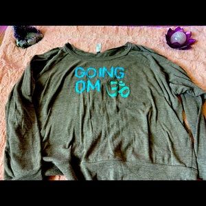 Yoga Sweater ~ Light Weight Cotton SZ L